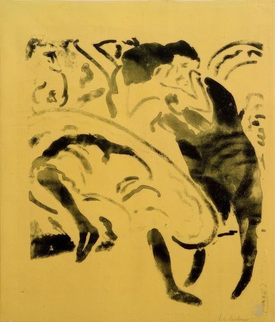 Dancing Couple by Ernst Ludwig Kirchner